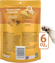 Purina Friskies Cat Treats, Party Mix Cheezy Craze Crunch - (Pack of 6) 6 oz. Pouches