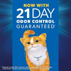 Fresh Step Clean Paws Cat Litter With Febreze Freshness, Multi-Cat Low-Tracking Clumping Litter With Guaranteed Odor Control, 22.5 lb. Box