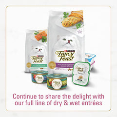 Purina Fancy Feast Dry Cat Food Filet Mignon Flavor with Seafood and Shrimp - (Pack of 4) 16 oz. Bags