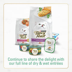 Purina Fancy Feast Dry Cat Food With Ocean Fish and Salmon - (Pack of 4) 16 oz. Bags