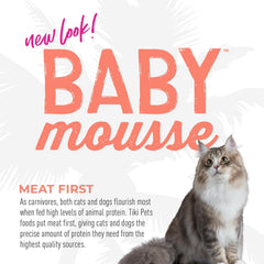 Tiki Cat Baby, Salmon & Chicken, Grain-Free and Nutrient Rich, Wet Cat Food for Kittens 4 Weeks+