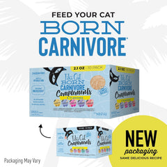 Tiki Cat Born Carnivore Complements Variety Pack, Chicken Blends, Wet, High-Protein & High-Moisture Cat Food Topper