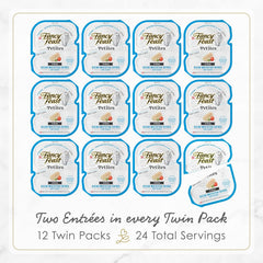 Purina Fancy Feast Gourmet Gravy Wet Cat Food, Petites Ocean Whitefish With Tomato Entree - (Pack of 12) 2.8 oz. Tubs