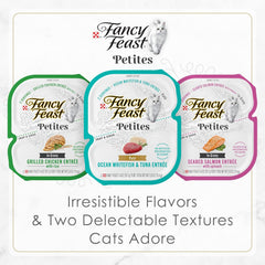 Purina Fancy Feast Petites Gourmet Gravy Wet Cat Food, Petites Grilled Chicken With Rice Entree - (Pack of 12) 2.8 oz. Tubs