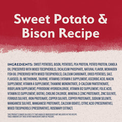 Natural Balance Limited Ingredient Adult Grain-Free Dry Dog Food, Reserve Sweet Potato & Bison Recipe