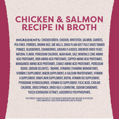 Natural Balance Original Ultra Fat Dogs Adult Low Calorie Wet Dog Food for Overweight Dogs, Chicken & Salmon Recipe in Broth, 13-oz. Can (Pack of 12)