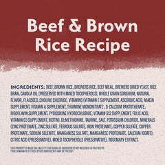 Natural Balance Limited Ingredient Adult Dry Dog Food with Healthy Grains, Beef & Brown Rice Recipe, 4 Pound (Pack of 1)