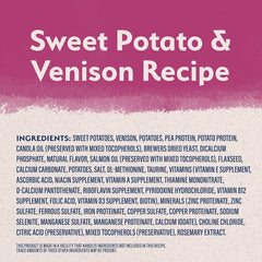 Natural Balance Limited Ingredient Adult Grain-Free Dry Dog Food, Reserve Sweet Potato & Venison Recipe