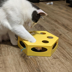 SPOT Feather Frenzy Fun/Electronic Spinning Teaser Cat Toy
