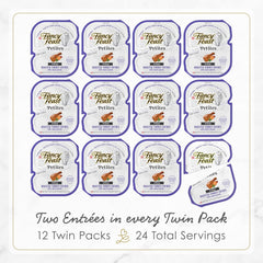 Purina Fancy Feast Gourmet Gravy Wet Cat Food, Petites Turkey & Sweet Potato Entree - (Pack of 12) 2.8 oz. Tubs