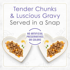 Purina Fancy Feast Gourmet Gravy Wet Cat Food, Petites Turkey & Sweet Potato Entree - (Pack of 12) 2.8 oz. Tubs
