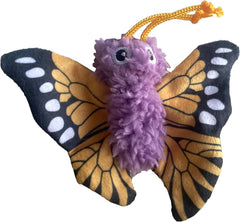 SPOT Love The Earth Butterfly Cat Toy - Eco Friendly Catnip Toy Made with Recycled Plastic Bottles, Soft, Plush, Bright Colored Classic Toy for Indoor Cats and Kittens - 4 inch, Assorted Colors