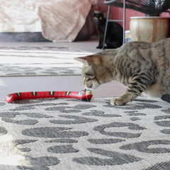 SPOT Wigglin' Snake - Electronic Interactive Cat Toy, Touch Activated Snake Slithers and Slides to Entertain Cats and Kittens, Smart Sensors Detect & Avoid Objects, USB Rechargeable - 15 inch
