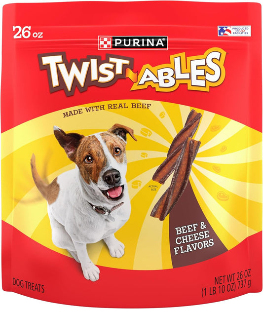 Purina Twistables Beef and Cheese Flavor Treats for Dogs