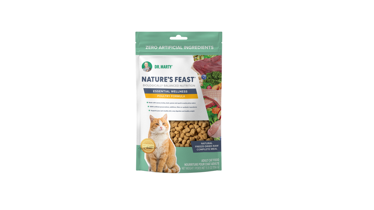 Dr. Marty's Nature's Feast Essential Wellness Fish & Poultry Cat 5.5 oz