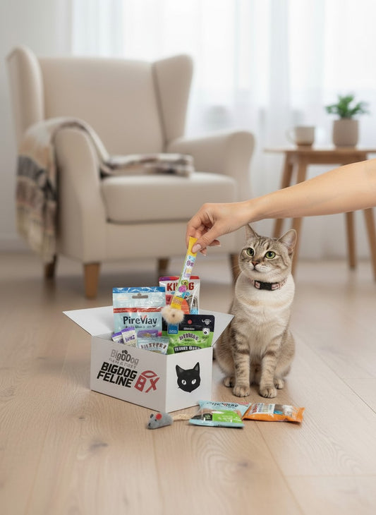 Big Dog Feline Cat Box - Ultimate New Surprising Treat & Toys for Cats Every Time You Order