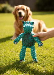 KONG Floppy Knots Hippo Dog Toy – Small/Medium Green