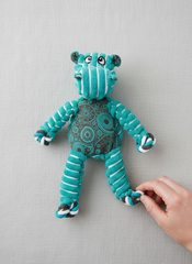 KONG Floppy Knots Hippo Dog Toy – Small/Medium Green