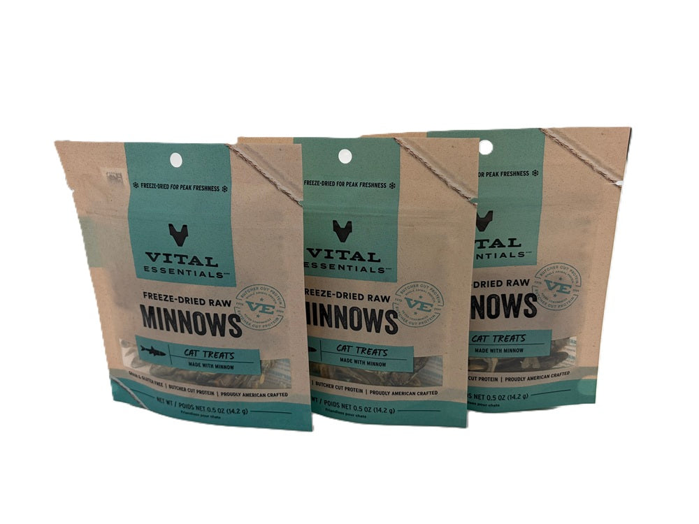 VITAL ESSENTIALS CAT MINNOWS FD TREAT 0.5OZ