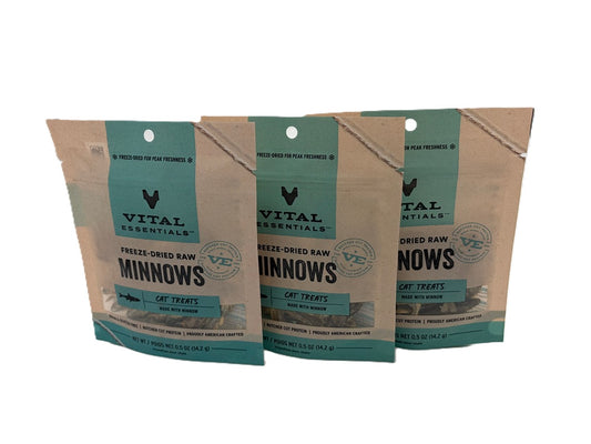 VITAL ESSENTIALS CAT MINNOWS FD TREAT 0.5OZ