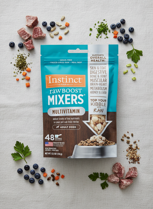 Instinct Raw Boost Mixers Multivitamin for Adult Dogs Freeze-Dried Food Topper