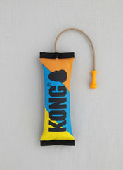 KONG Bunji High-Viz Brightly Colored Bumper - Heavy Duty Firehouse Material Dog Toy