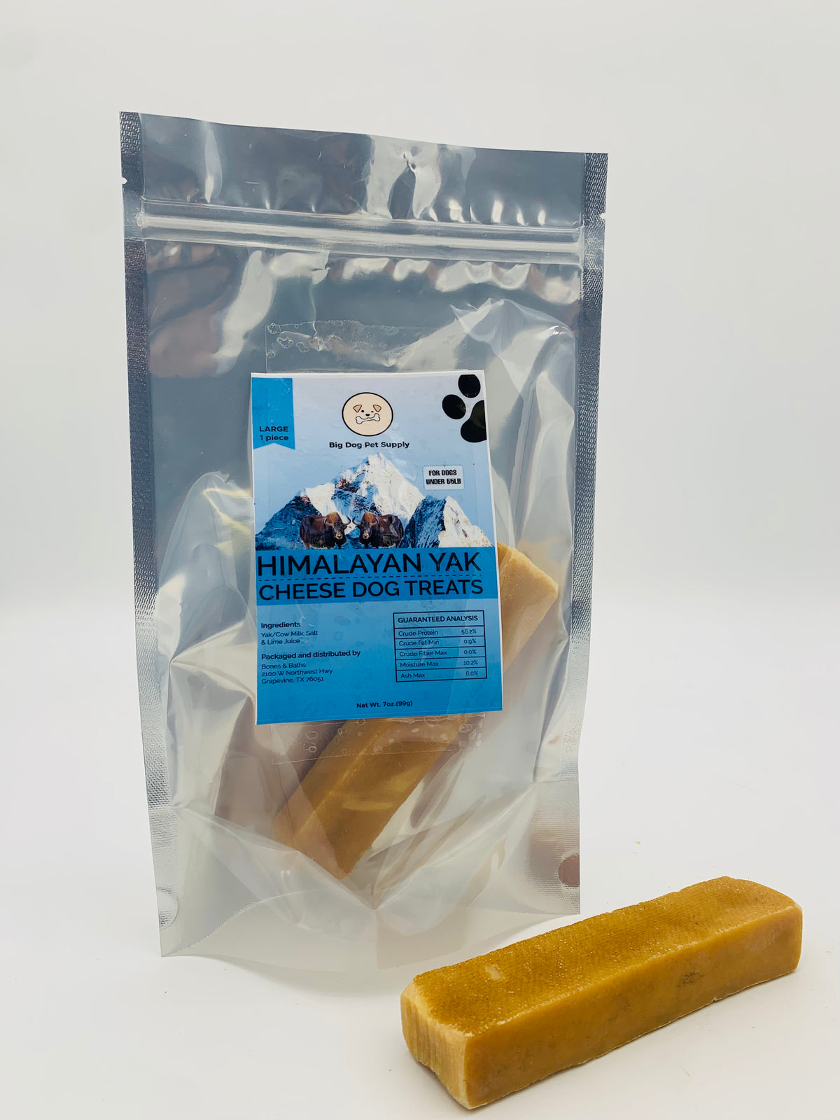 Big Dog Pet Supply Himalayan Yak Cheese Dog Treats-Large by Pieces