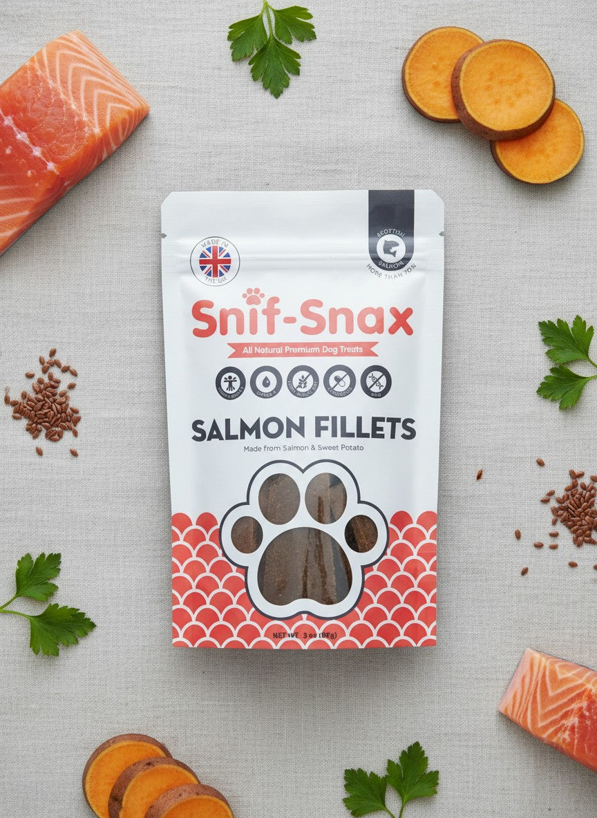 Snif Snax Salmon Fillets Dog Treats 3 oz