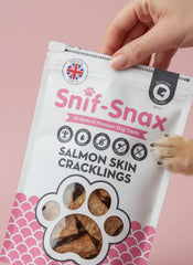 Snif Snax Salmon Skin Crackling Dog Treats 1.5 oz