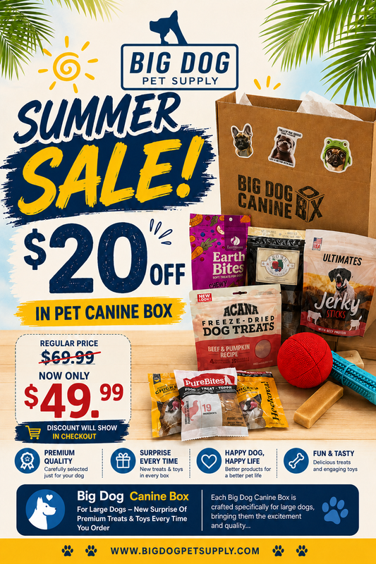 Big Dog Canine Box for Large Dogs – New Surprise of Premium Treats & Toys Every Time You Order