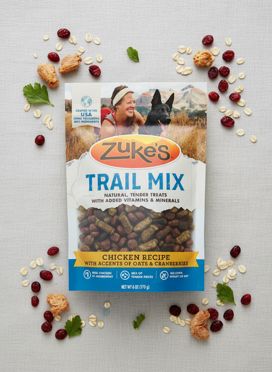 Zuke’s Trail Mix Pet Treats For Dogs of All Sizes, Soft Dog Treats With Real Chicken Recipe - 6 oz. Pouch