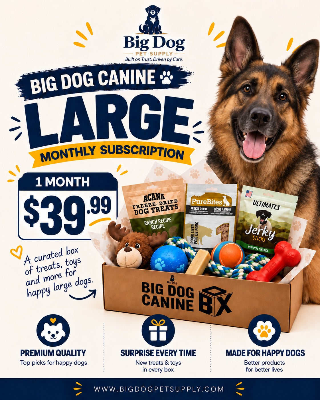 Big Dog Canine Box for Large Dogs