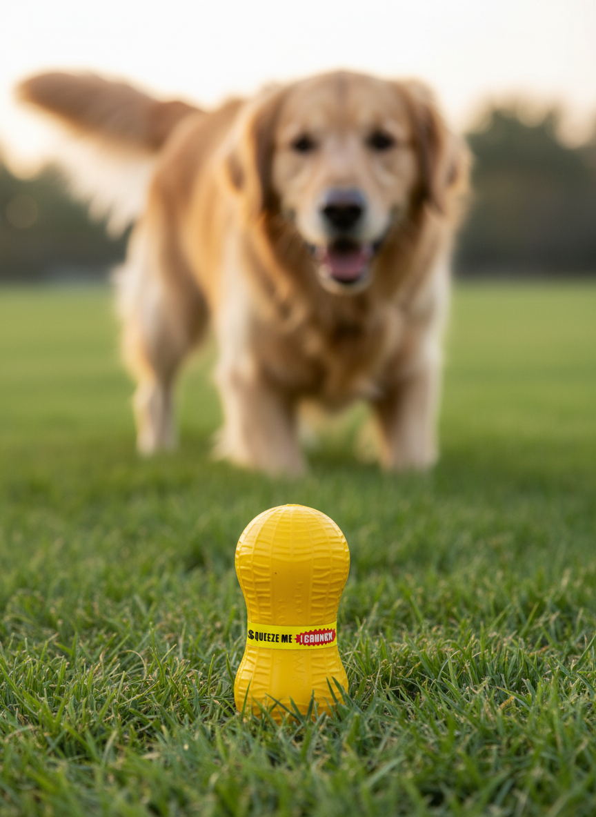 Ruff Dawg™ Peanut / Weenut Crunch Dog Toy – 4.625” for small dogs Made in USA.