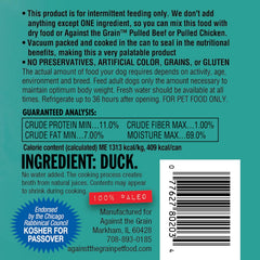 Evanger's Against The Grain Nothing Else! 100% Salmon Dog Food – 12 Count, 11 oz Each – Single-Ingredient Meatball Texture in Natural Broth – Wet Dog Food – Grain & Gluten Free