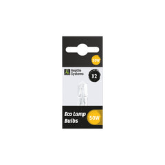 Eco Halogen – White , 2 Count – Dual Lamp Kit for Reptiles & Amphibians – UVA/UVB Light for Tanks, Vivariums & Crested Geckos