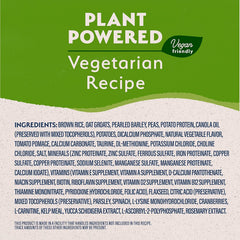 Natural Balance Limited Ingredient Adult Dry Dog Food with Vegan Plant Based Protein and Healthy Grains, Vegetarian Recipe, 4 Pound (Pack of 1)