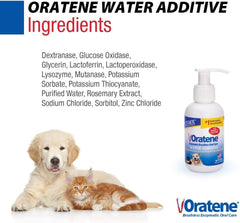 PET King Brands Zymox Oratene Water Additive Enzymatic Brushless Oral Care, 4 Ounces