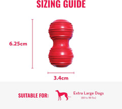 KONG Dental Dog Toy - for Dog Dental Care - Stuffable Chew Toy - Provides Chewing Outlet & Satisfies Instinctual Needs - Cleans Teeth & Gums - Made with Durable Natural Rubber - for X-Large Dogs