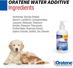 Pet King Brands ZYMOX Oratene Enzymatic Brushless Oral Care Water Additive, 8oz