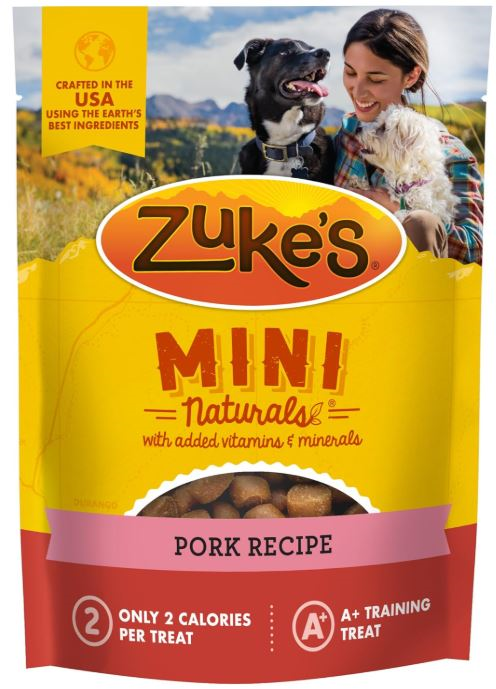 Zukes Mini Naturals Pork Dog Treats 16 oz
