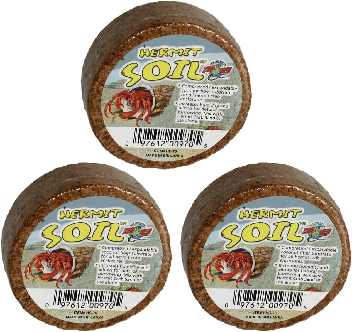 Zoo Med 3 Pack of Hermit Crab Soil