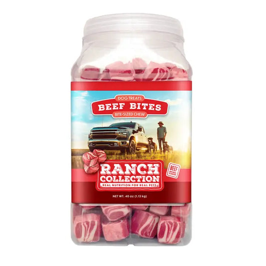 Ranch Collection Beef Bites Dog Treats, 40 oz Canister