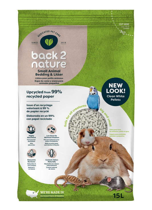 Back 2 Nature Small Animal Bedding & Litter 1ea/15 l