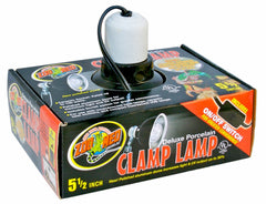 Zoo Med Deluxe Porcelain Clamp Lamp Fixture Black