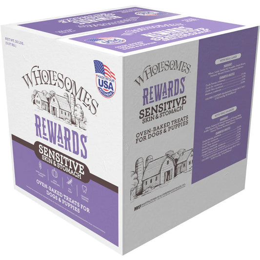 Wholesomes Rewards Sensitive Skin and Stomach Lamb Dog Biscuits 20 lb