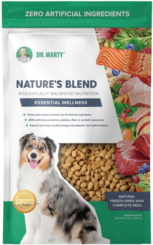Dr. Marty's Nature's Blend Essential Wellness Freeze Dried Raw Dog 48 oz C=4