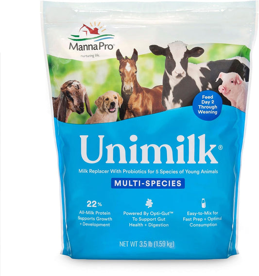 Manna Pro UniMilk Multi-Species Milk Replacer | Great for Puppies | 3.5 lb