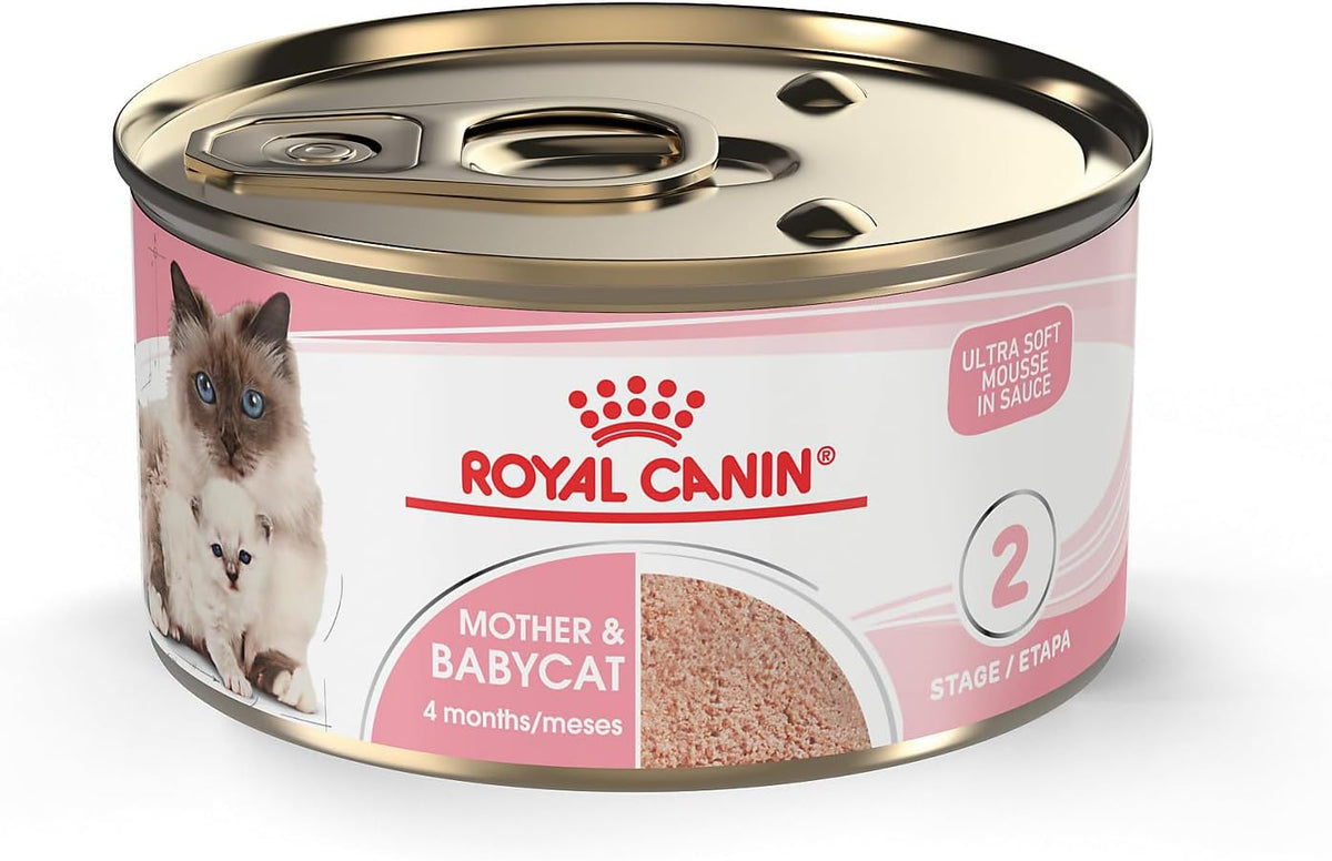 Royal Canin Mother & Babycat Ultra Soft Mousse Wet Cat Food, 3 oz, 24-Pack