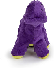 goDog Just For Me Bruto with Chew Guard Technology Plush Dog Toy, Purple