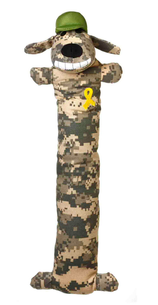 Loofa Dog Support Our Troops 18" Plush Dog Toy 1 ea